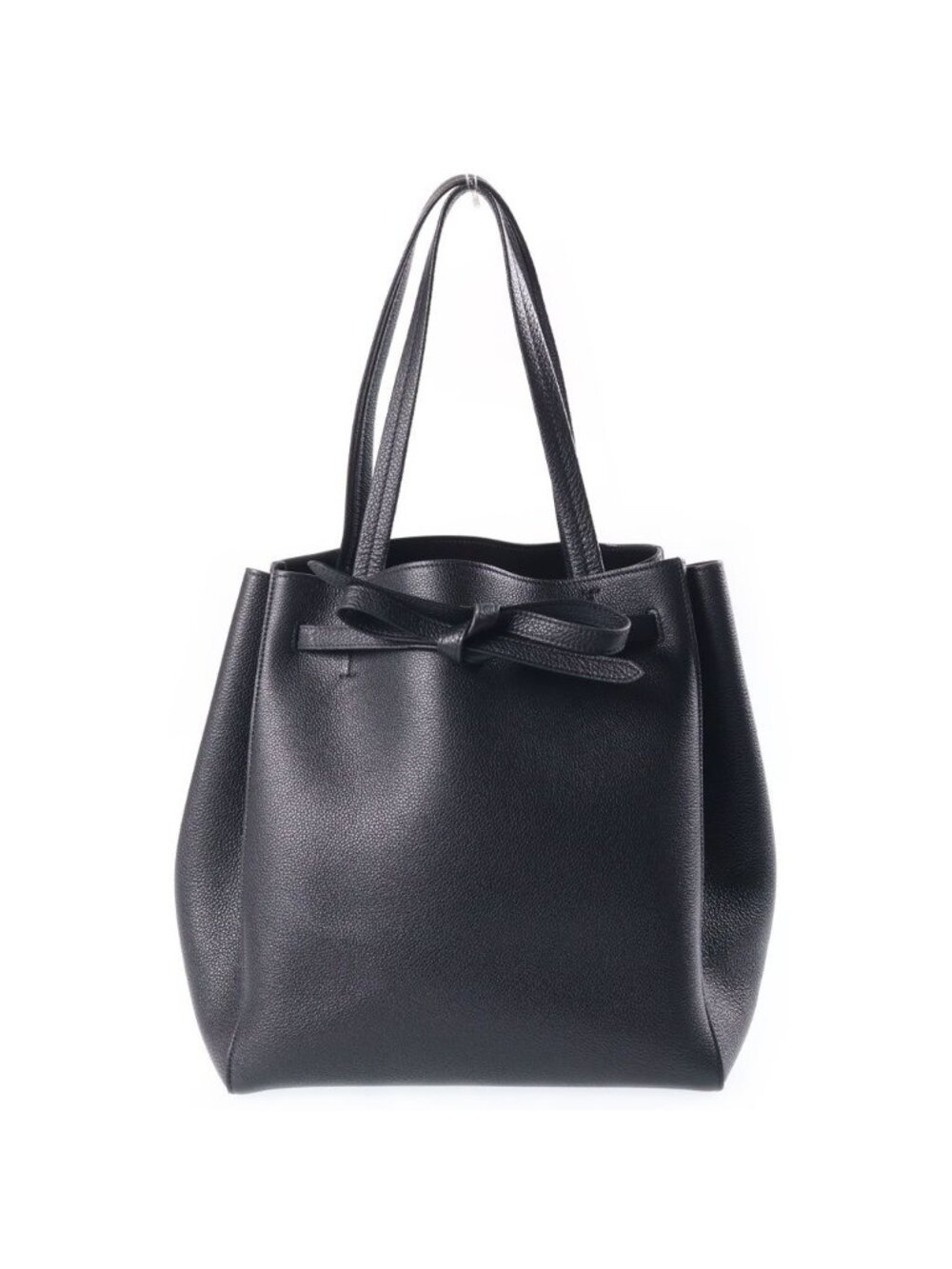 Celine Cabas Phantom Small Tote Bag Black Leather